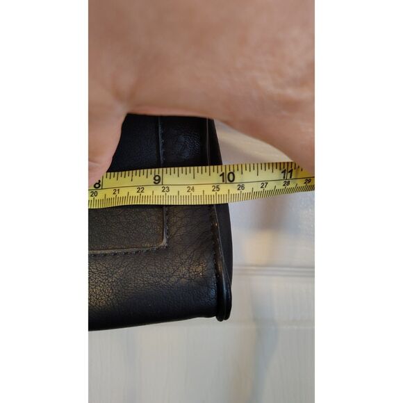 New top handle black pebbled top handle chain handbag - Picture 4 of 7